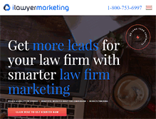 Tablet Screenshot of ilawyermarketing.com